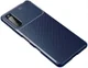 Sony Xperia 10 III Hoesje Siliconen Carbon TPU Back Cover Blauw afbeelding 7