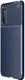 Sony Xperia 10 III Hoesje Siliconen Carbon TPU Back Cover Blauw afbeelding 1