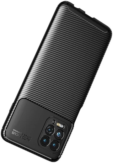 Motorola Moto G100 Hoesje Siliconen Carbon TPU Back Cover Blauw afbeelding 9