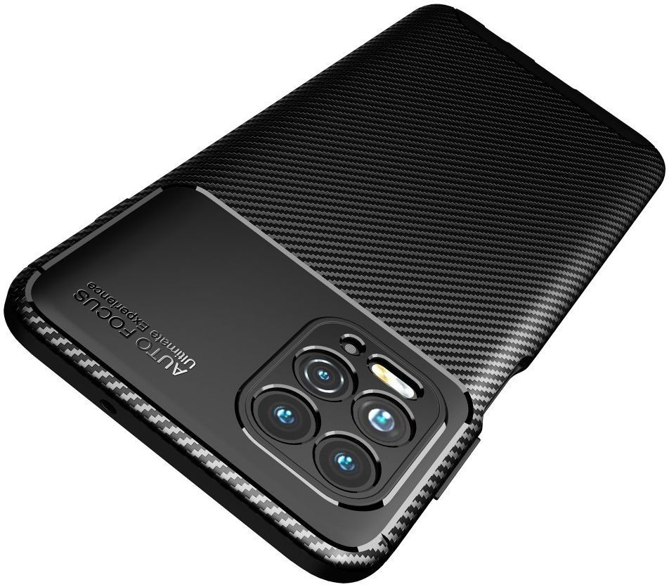 Motorola Moto G100 Hoesje Siliconen Carbon TPU Back Cover Blauw afbeelding 10