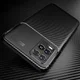 Oppo A54 5G Siliconen Carbon Shock Proof Hoesje Back Cover Zwart afbeelding 3