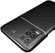 Oppo A54 5G Siliconen Carbon Shock Proof Hoesje Back Cover Zwart afbeelding 9