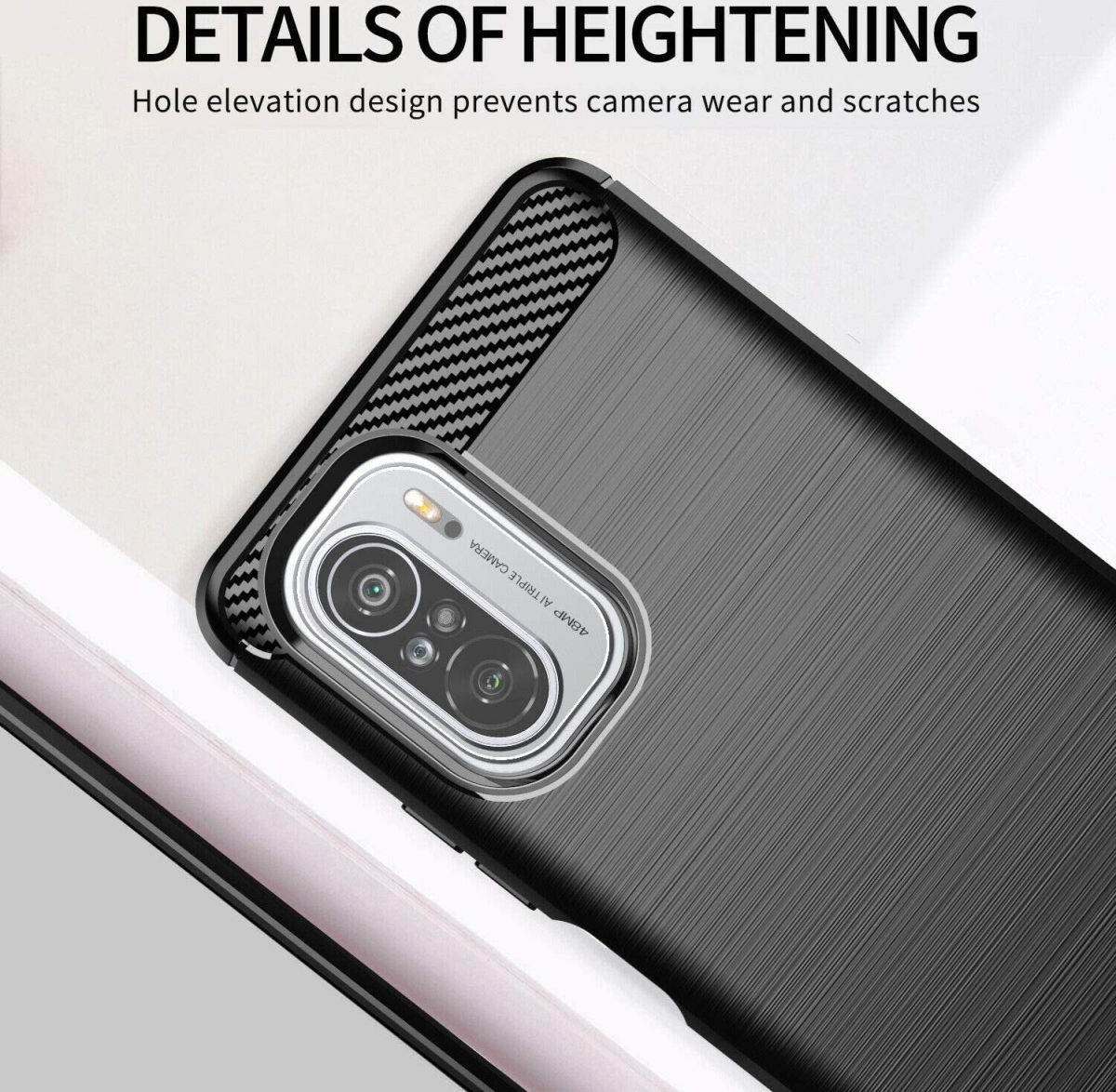 Xiaomi Poco F3 / Mi 11i Hoesje Geborsteld TPU Back Cover Blauw afbeelding 5