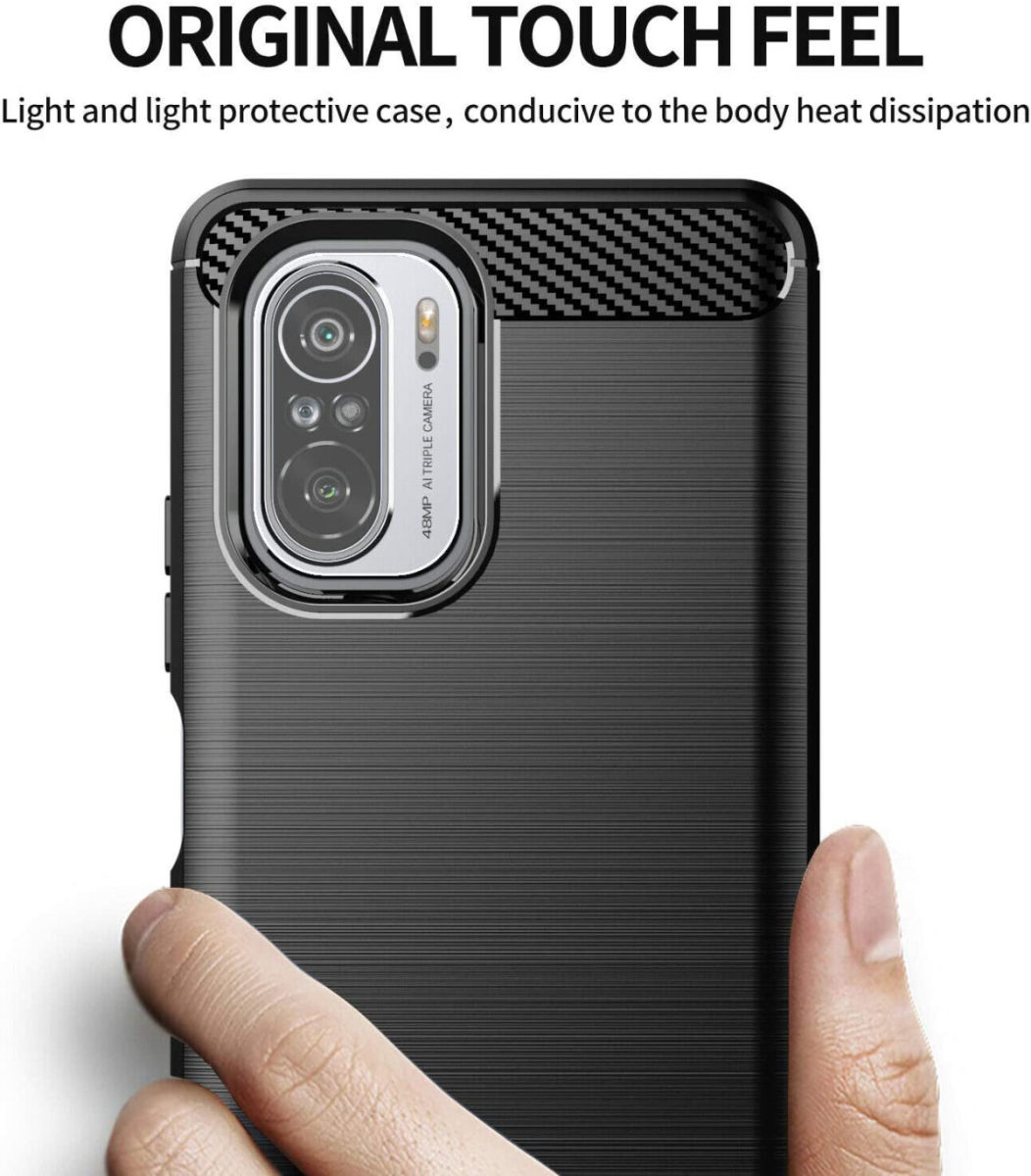 Xiaomi Poco F3 / Mi 11i Hoesje Geborsteld TPU Back Cover Blauw afbeelding 6