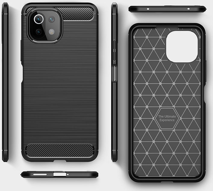 Xiaomi Mi 11 Lite 4G / 5G Hoesje Geborsteld TPU Back Cover Zwart afbeelding 11