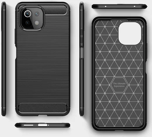 Xiaomi Mi 11 Lite 4G / 5G Hoesje Geborsteld TPU Back Cover Zwart afbeelding 11