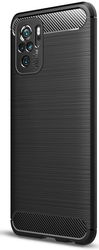 Xiaomi Redmi Poco M5s / Note 10(S) Hoesje Geborsteld TPU Back Cover Zwart afbeelding