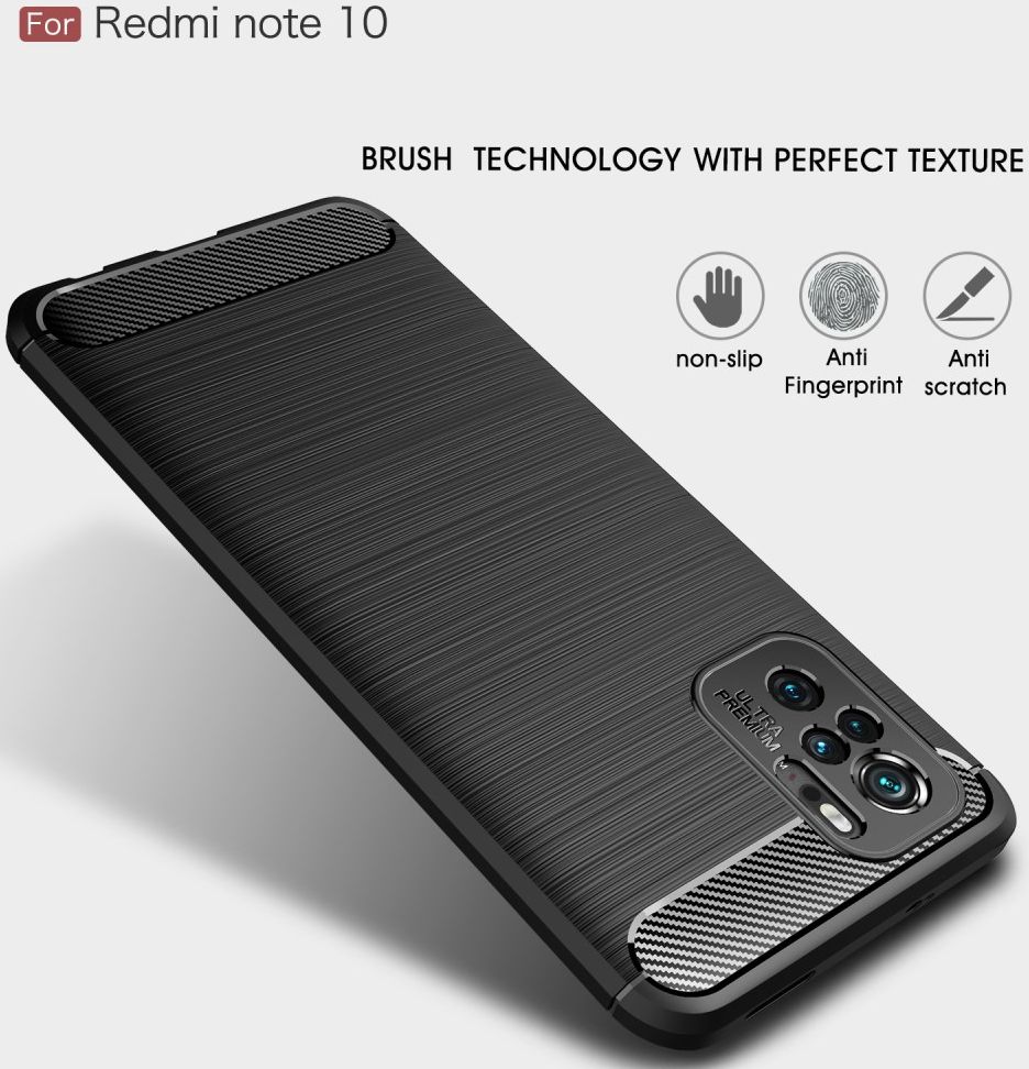 Xiaomi Redmi Poco M5s / Note 10(S) Hoesje Geborsteld TPU Back Cover Zwart afbeelding 6