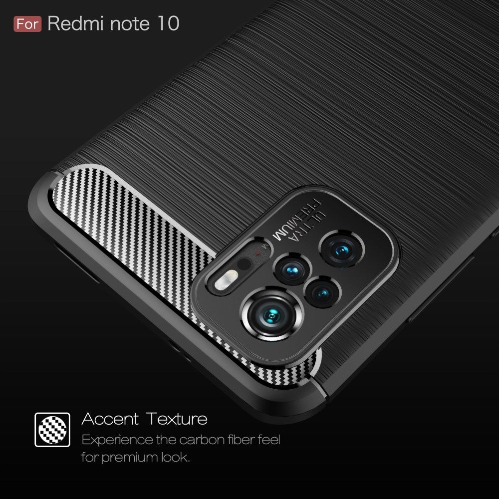 Xiaomi Redmi Poco M5s / Note 10(S) Hoesje Geborsteld TPU Back Cover Zwart afbeelding 7