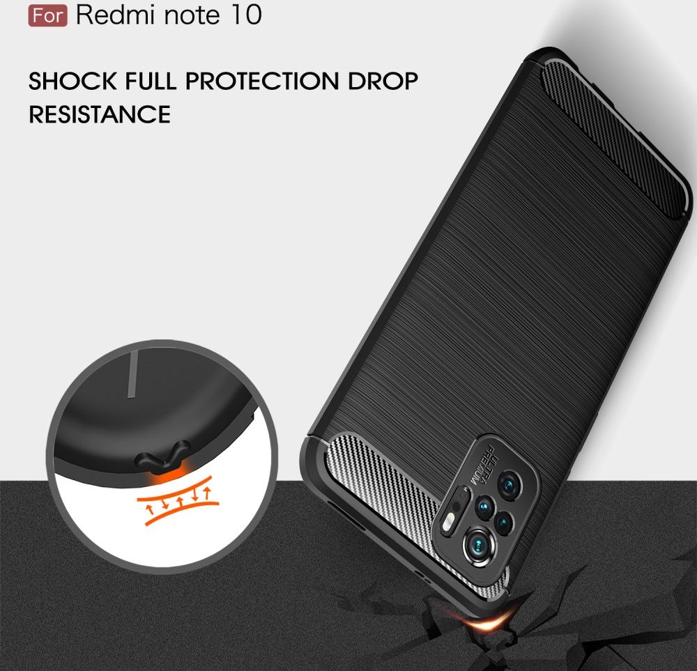 Xiaomi Redmi Poco M5s / Note 10(S) Hoesje Geborsteld TPU Back Cover Zwart afbeelding 8