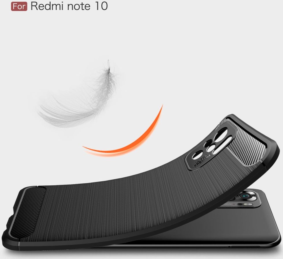 Xiaomi Redmi Poco M5s / Note 10(S) Hoesje Geborsteld TPU Back Cover Zwart afbeelding 5