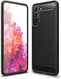 Samsung Galaxy S21 FE Hoesje Geborsteld TPU Flexibele Back Cover Zwart afbeelding 8