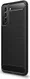 Samsung Galaxy S21 FE Hoesje Geborsteld TPU Flexibele Back Cover Zwart afbeelding 4