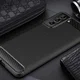 Samsung Galaxy S21 FE Hoesje Geborsteld TPU Flexibele Back Cover Zwart afbeelding 6