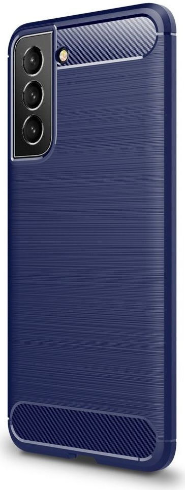 Samsung Galaxy S21 FE Hoesje Geborsteld TPU Flexibele Back Cover Blauw afbeelding 4
