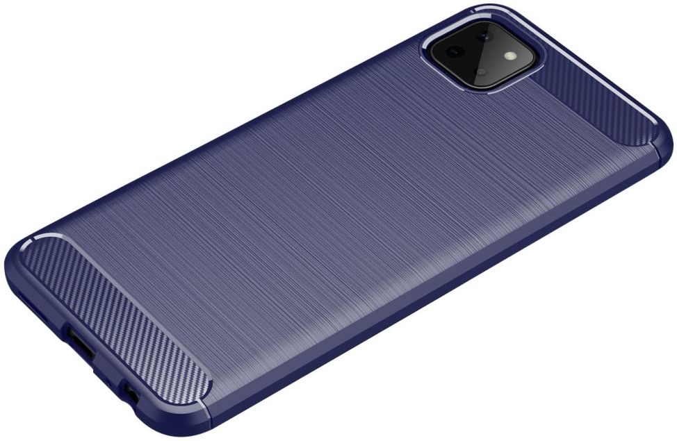 Samsung Galaxy A22 5G Hoesje Geborsteld TPU Flexibele Back Cover Blauw afbeelding 8