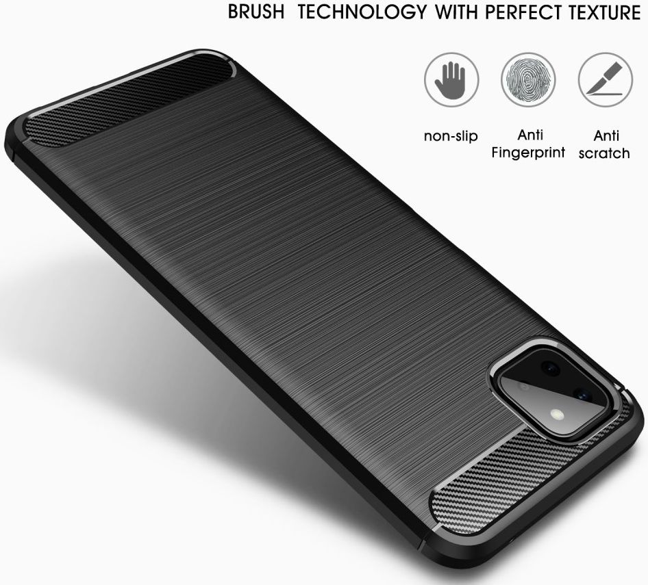 Samsung Galaxy A22 5G Hoesje Geborsteld TPU Flexibele Back Cover Blauw afbeelding 6