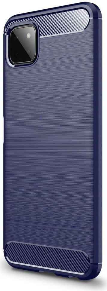 Samsung Galaxy A22 5G Hoesje Geborsteld TPU Flexibele Back Cover Blauw afbeelding 1