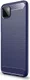 Samsung Galaxy A22 5G Hoesje Geborsteld TPU Flexibele Back Cover Blauw afbeelding 1