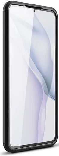 Huawei P50 Hoesje Geborsteld TPU Flexibele Back Cover Zwart afbeelding 4