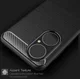 Huawei P50 Hoesje Geborsteld TPU Flexibele Back Cover Zwart afbeelding 8