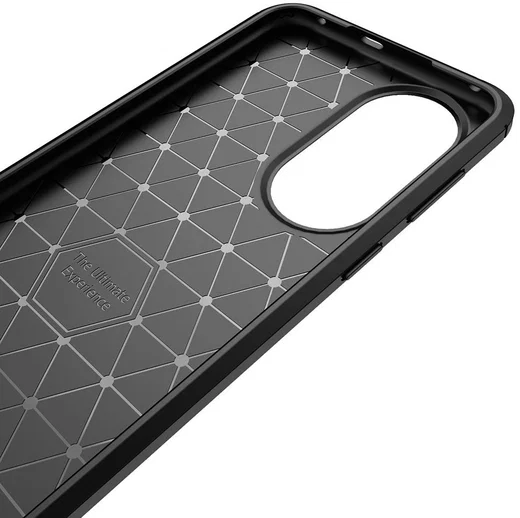 Huawei P50 Hoesje Geborsteld TPU Flexibele Back Cover Zwart afbeelding 10
