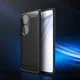 Huawei P50 Pro Hoesje Geborsteld TPU Flexibele Back Cover Zwart afbeelding 13