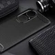 Huawei P50 Pro Hoesje Geborsteld TPU Flexibele Back Cover Zwart afbeelding 5