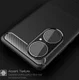 Huawei P50 Pro Hoesje Geborsteld TPU Flexibele Back Cover Zwart afbeelding 8