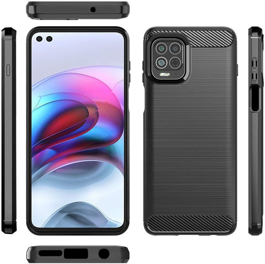 Motorola Moto G100 Hoesje Geborsteld TPU Flexibele Back Cover Zwart afbeelding 13