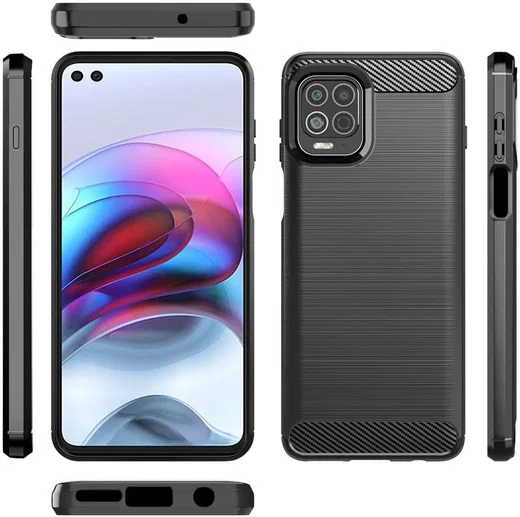 Motorola Moto G100 Hoesje Geborsteld TPU Flexibele Back Cover Zwart afbeelding 13