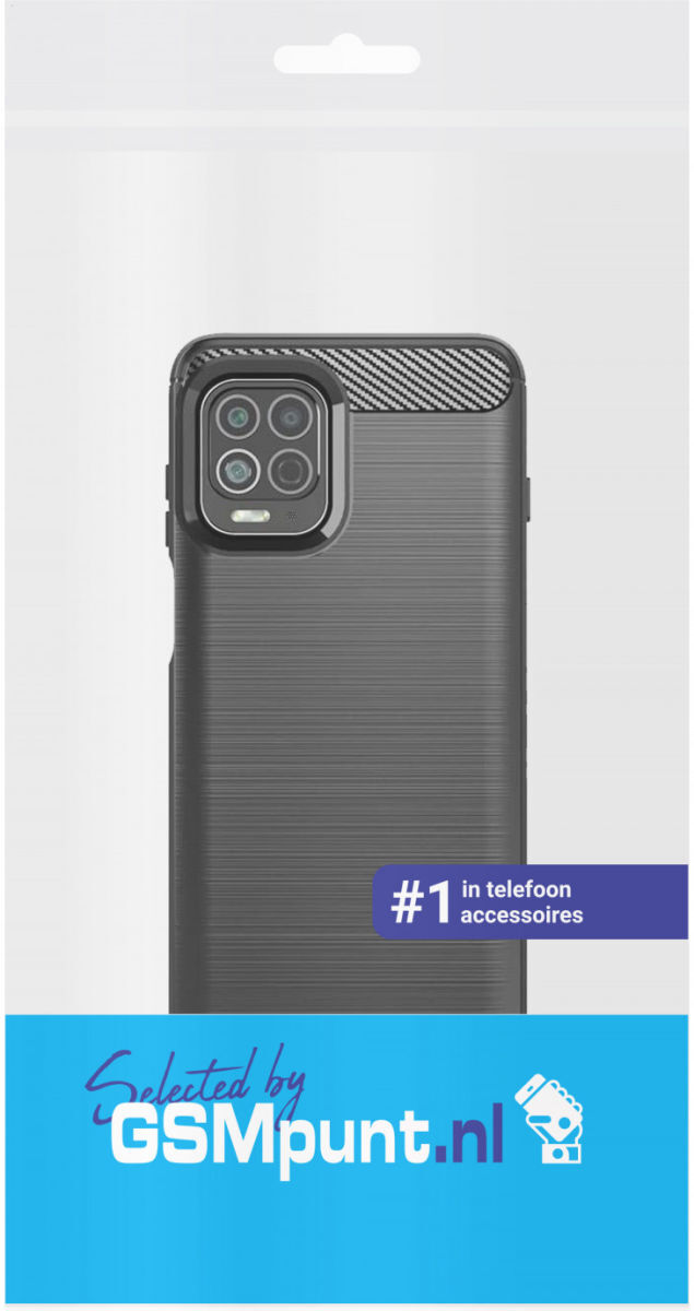 Motorola Moto G100 Hoesje Geborsteld TPU Flexibele Back Cover Zwart afbeelding 4