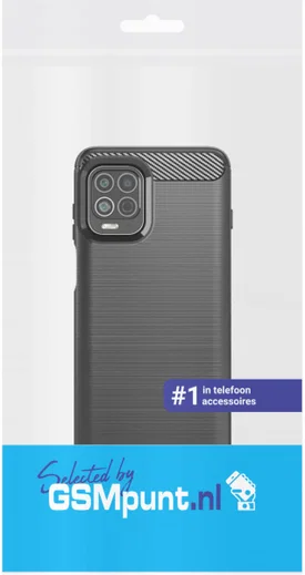 Motorola Moto G100 Hoesje Geborsteld TPU Flexibele Back Cover Zwart afbeelding 4