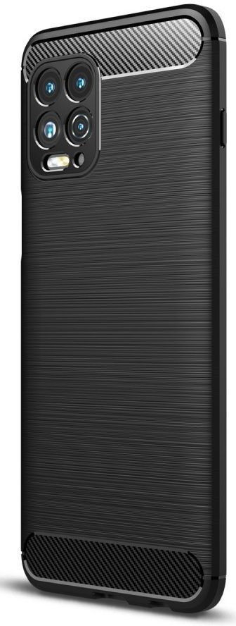 Motorola Moto G100 Hoesje Geborsteld TPU Flexibele Back Cover Zwart afbeelding 1