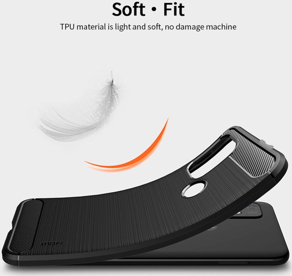 Motorola Moto G10 / G20 / G30 Hoesje Geborsteld TPU Back Cover Zwart afbeelding 5