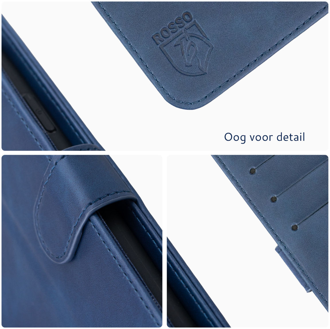 Rosso Element Samsung Galaxy S21 FE Hoesje Book Cover Blauw afbeelding 4