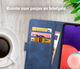 Rosso Element Samsung Galaxy A22 5G Hoesje Book Cover Blauw afbeelding 8