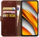 Rosso Element Xiaomi Poco F3 / Mi 11i Hoesje Book Cover Wallet Bruin afbeelding 1