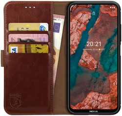 Rosso Element Nokia X10/X20 Hoesje Book Cover Wallet Bruin afbeelding