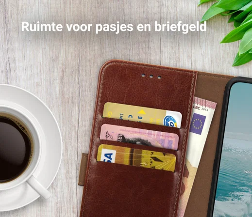 Rosso Element Nokia G10 / G20 Hoesje Book Cover Wallet Bruin afbeelding 7