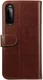 Rosso Element Sony Xperia 10 III Hoesje Book Cover Wallet Case Bruin afbeelding 2