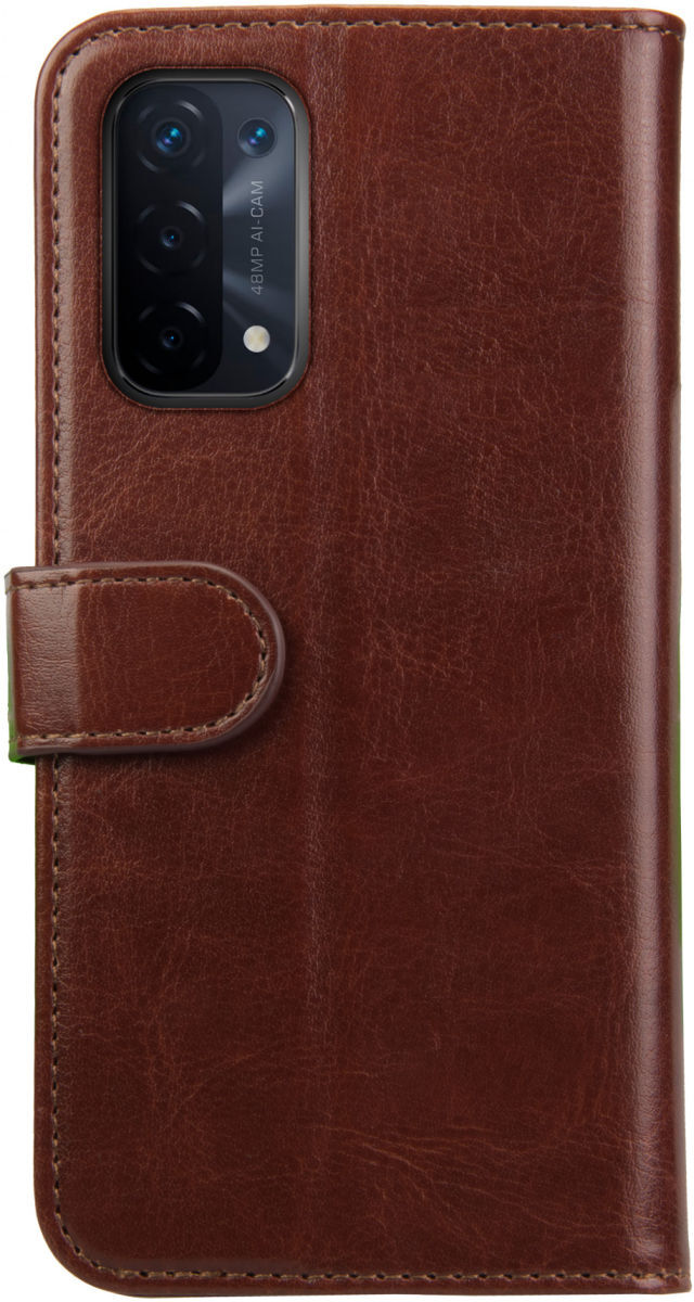 Rosso Element Oppo A54 Hoesje Book Cover Wallet Bruin afbeelding 2