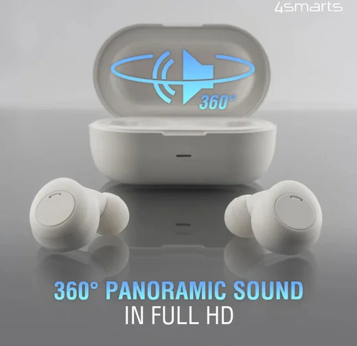 4smarts Eara Core Volledig Draadloze Bluetooth Oordopjes Wit afbeelding 4