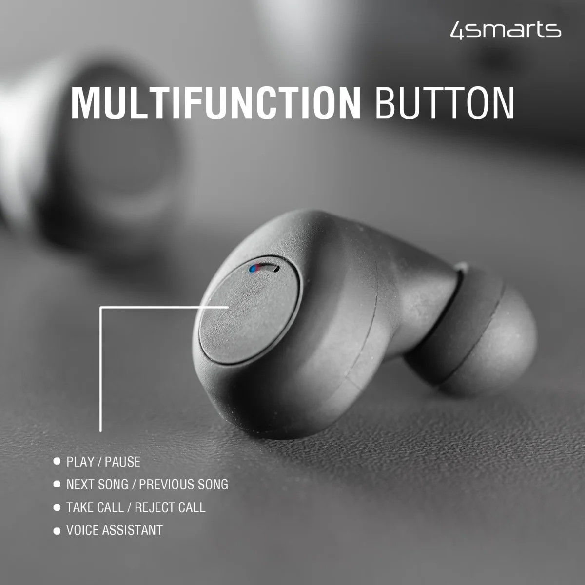 4smarts Eara Core Volledig Draadloze Bluetooth Oordopjes Wit afbeelding 9