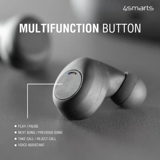4smarts Eara Core Volledig Draadloze Bluetooth Oordopjes Wit afbeelding 9