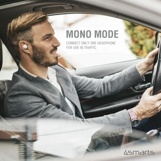 4smarts Eara Core Volledig Draadloze Bluetooth Oordopjes Wit afbeelding 5