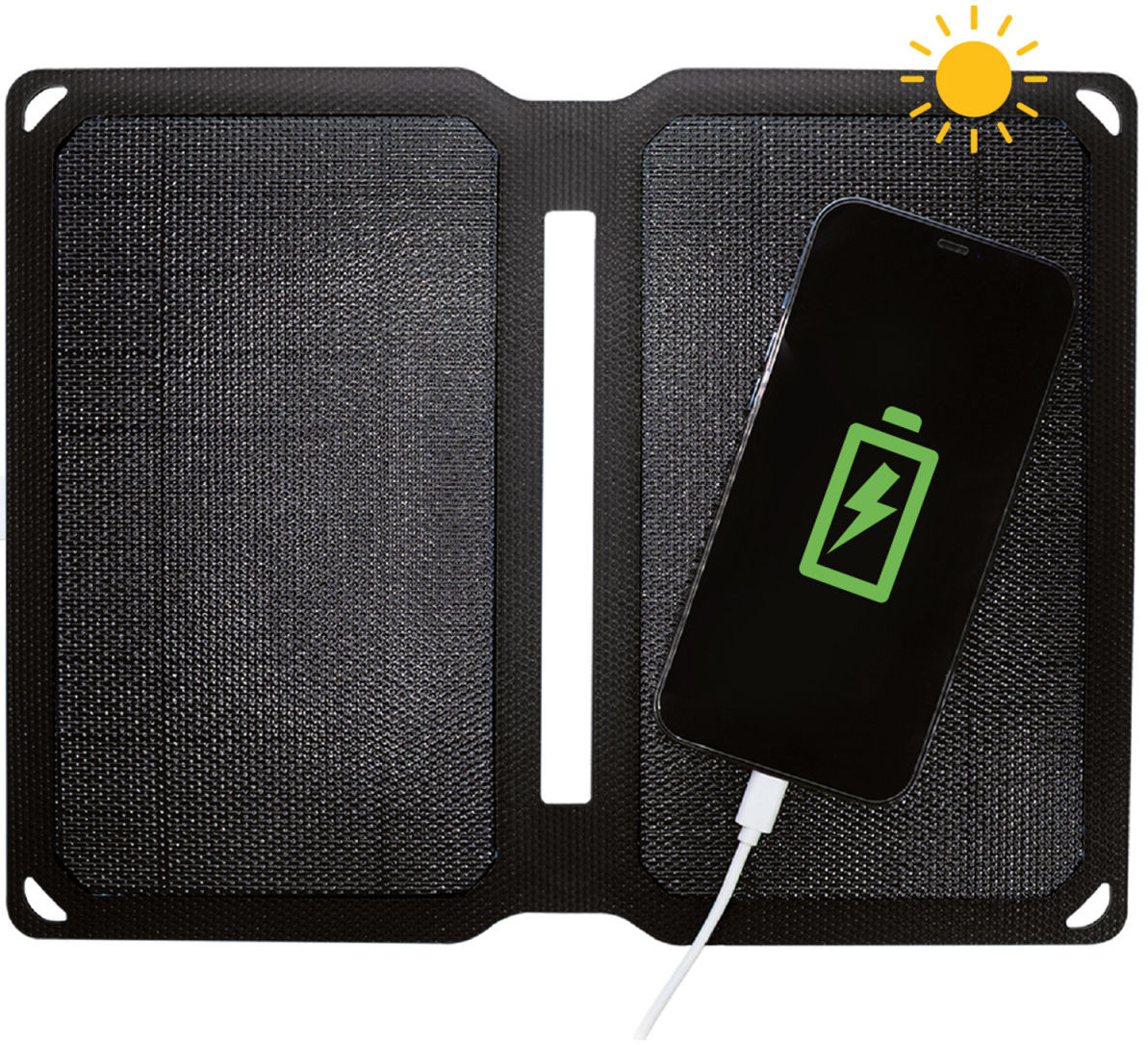 4smarts Opvouwbaar Draagbaar Zonnepaneel voor Opladen 10W Zwart afbeelding 5