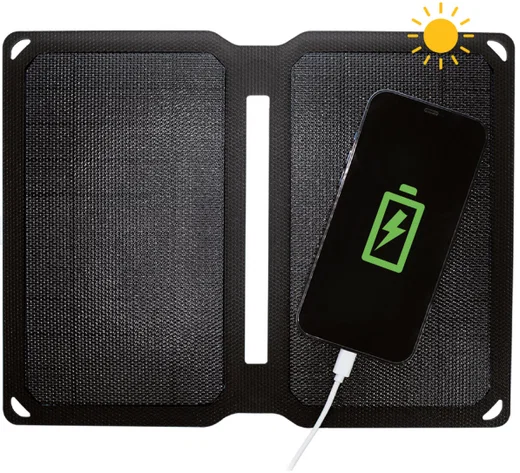 4smarts Opvouwbaar Draagbaar Zonnepaneel voor Opladen 10W Zwart afbeelding 5