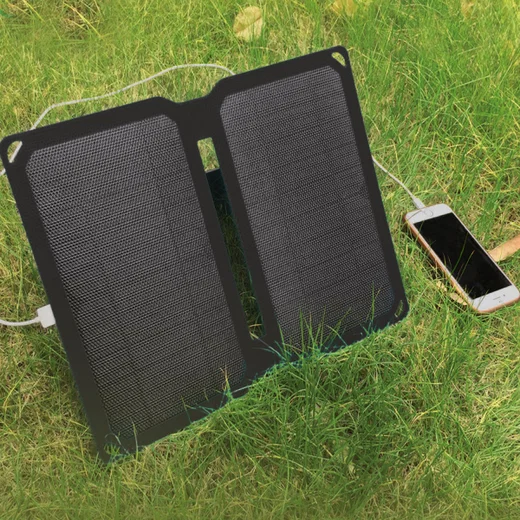 4smarts Opvouwbaar Draagbaar Zonnepaneel voor Opladen 10W Zwart afbeelding 3