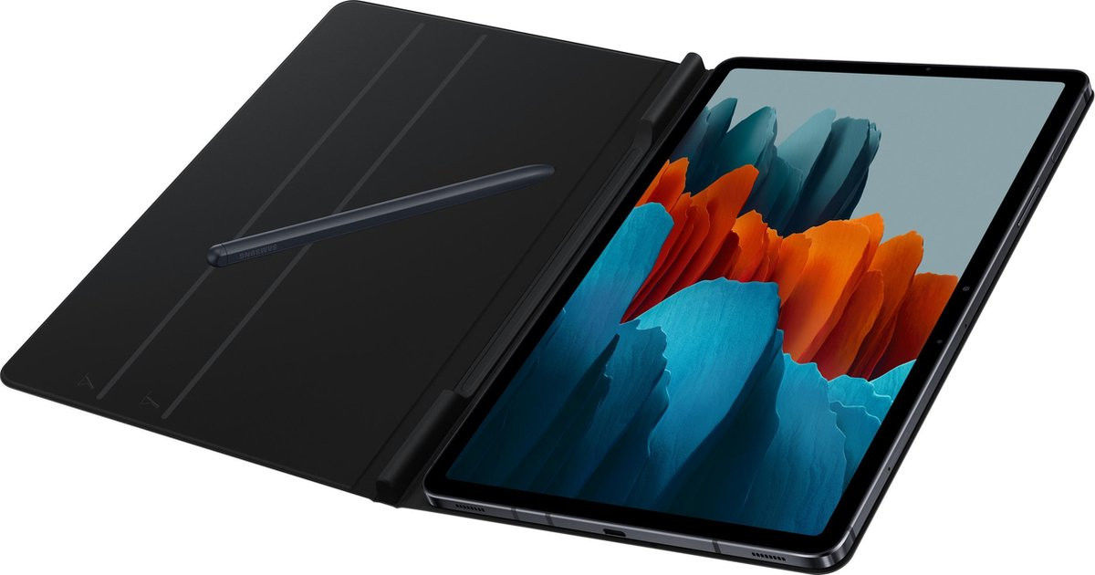 Origineel Samsung Galaxy Tab S8 / S7 Hoes Book Case Cover Zwart afbeelding 4